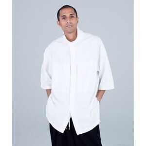 Y-3 Adidas M Heavy Poplin 3 STP SS Shirt Size S Mens Yohji Yamamoto $370